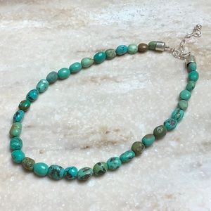 😍925 Silver Turquoise Beaded Necklace😍NWOT